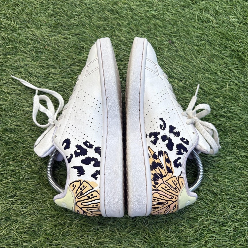 Adidas Farm Rio Advantage Court Shoes Womens Size 6 White Animal Print GZ4044 - Picture 7 of 12